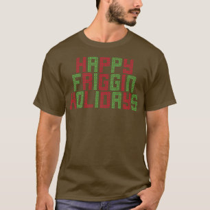 Camiseta Feliz Feriados Friggays Engraçado Par Sueco Feio