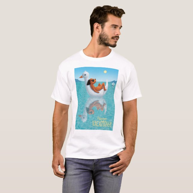 Camiseta Feliz Férias! (Frente Completa)