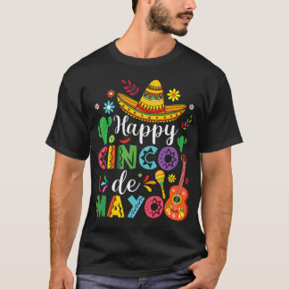 Camiseta Feliz Festa Cinco De Mayo Mexicana 5 De