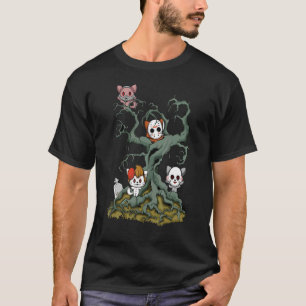 Camiseta Feliz Festa de Costume de Máscara de Gatos de Hall