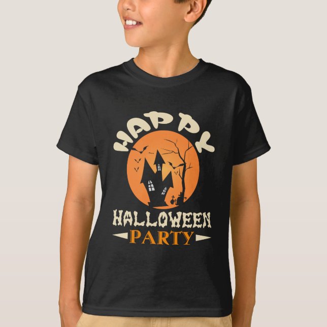 Camiseta Feliz Festa de Halloween (Frente)