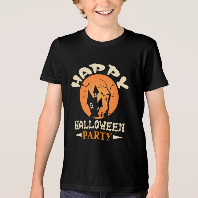 Camiseta Feliz Festa de Halloween (Frente)