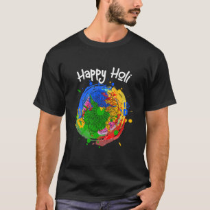 Camiseta Feliz festival de cores Happy Holi 2023 para o Hin