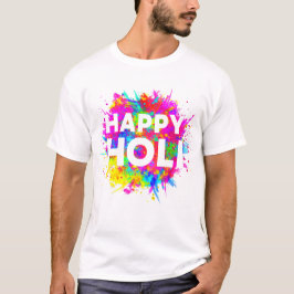 Camiseta Feliz Festival Holi de Cores