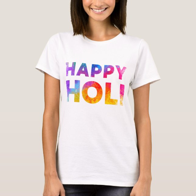 Camiseta Feliz Festival Holi de Cores (Frente)