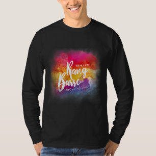 Camiseta Feliz Festival Holi Para Mulheres Crianças Homens