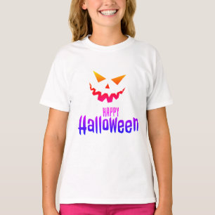 Camiseta Feliz Figurino de Halloween para garotas