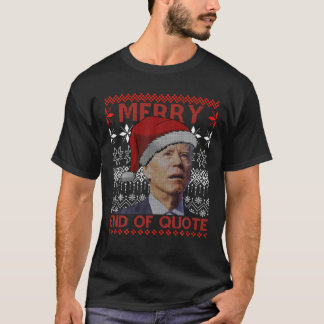 Camiseta Feliz Fim De Citação Engraçado Joe Biden Natal Fei