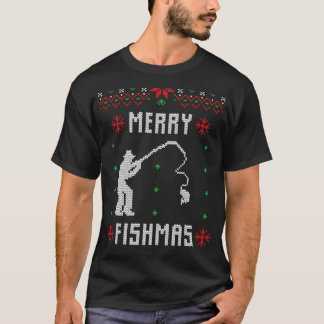 Camiseta Feliz Fishmas Engraçado Natal Xmas Para Peixes