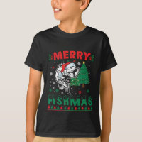 Feliz Fishmas Peixe Pai Pescador Natal