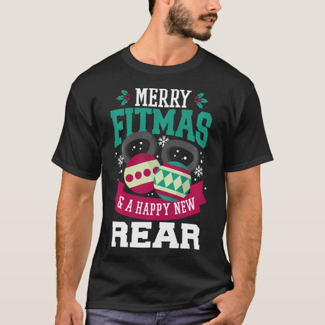 Camiseta Feliz Fitmas Um Feliz Novo Natal De Malhação Da Es (Frente)