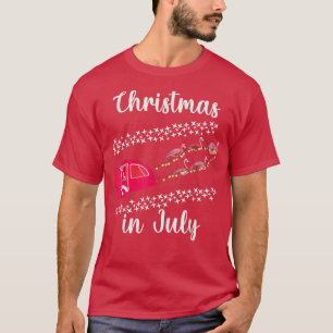 Camiseta Feliz Flamingo Pink, Funny, Campanha Retro Carro N