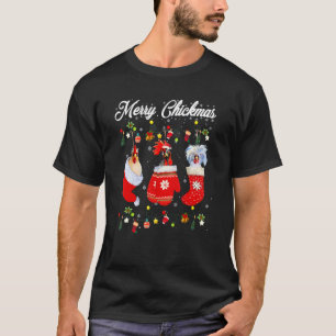 Camiseta Feliz Frangnatal Meias de Frango Fantasia de Nat