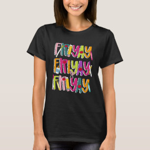 Camiseta Feliz Fri-Yay Sexta-Feira Amantes Vida de Professo