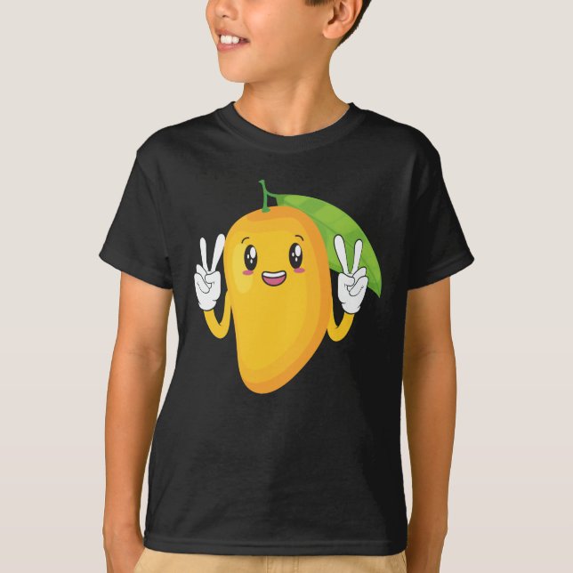 Camiseta Feliz Fruta de Verão de Mango (Frente)