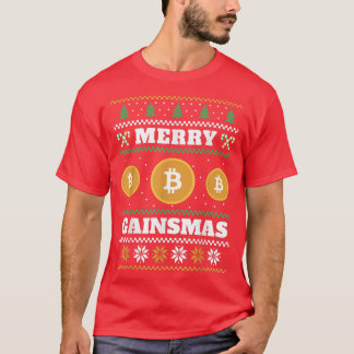 Camiseta Feliz Gainsmas Bitmoney Febre Suor de Natal Feio