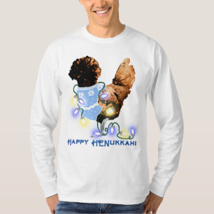 Camiseta Feliz Galinha Polonesa HENukkah Hanukkah