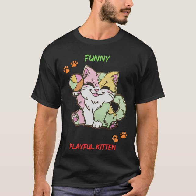 Camiseta Feliz Gatinho (Frente)