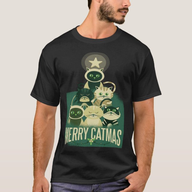 Camiseta Feliz Gatnatal   Natal (Frente)