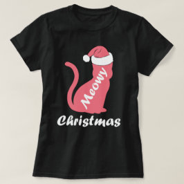 Camiseta Feliz Gato Gato, Papais noeis de Lover, Feliz Nata