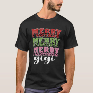 Camiseta Feliz Gigi Vovó Natal Gigi Avó Xmas