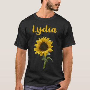 Camiseta Feliz Girassol - Nome Lydia
