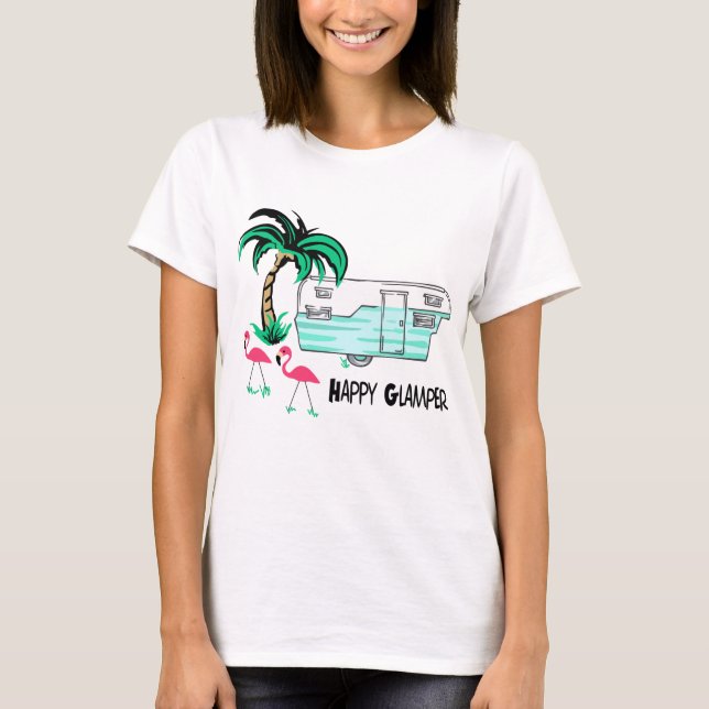 Camiseta Feliz Glamper (Frente)