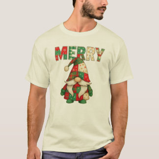 Camiseta Feliz Gnomo Holiday Cheer