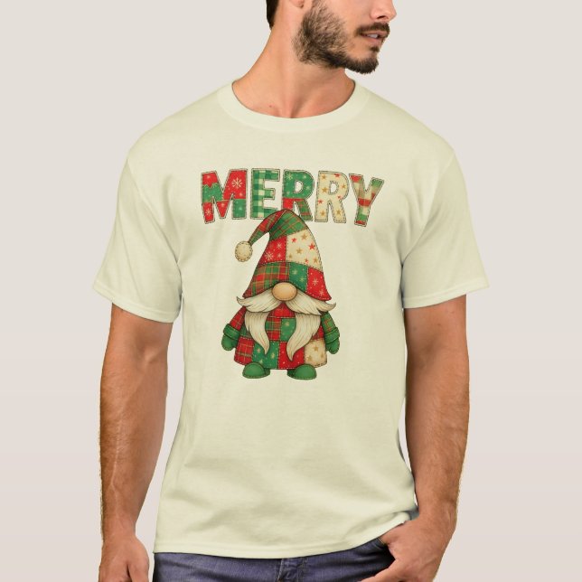 Camiseta Feliz Gnomo Holiday Cheer (Frente)