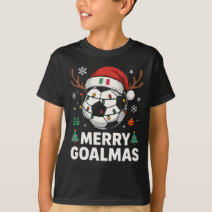 Camiseta Feliz Goalmas Itália - Futebol Natal Divertido