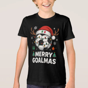 Camiseta Feliz Goalmas Itália - Futebol Natal Divertido