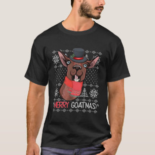 Camiseta Feliz Goatmas Fezes De Natal Feias De Suor Feio
