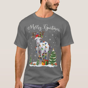 Camiseta Feliz Goatmas Goat no Natal - Papais noeis Premier