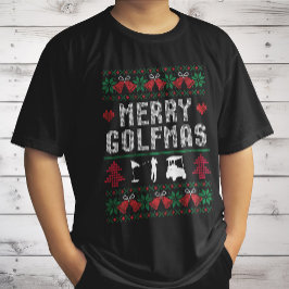 Camiseta Feliz Golfe Golfe Golfe Golfe no Natal Feio