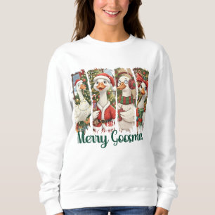 Camiseta Feliz Goosmas Pincelada de Pato de Natal