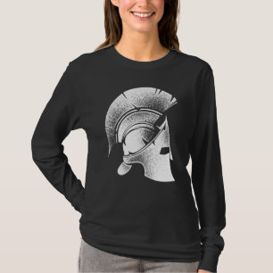 Camiseta Feliz Grego Helmet Grego Gladiador Cute Homens