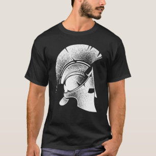 Camiseta Feliz Grego Helmet Grego Gladiador Cute Homens