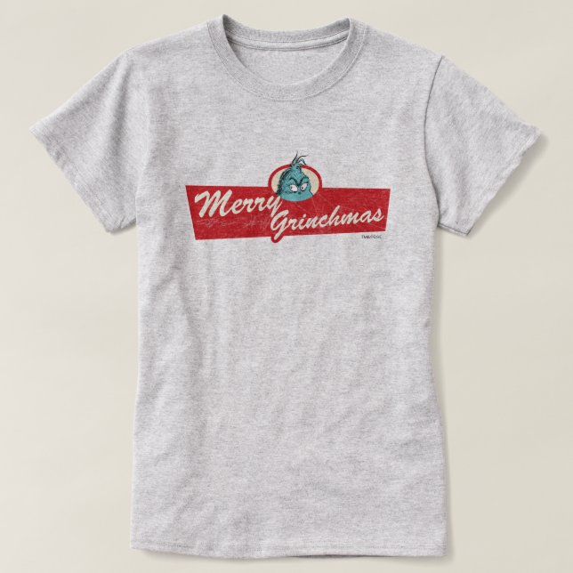 Camiseta Feliz Grinchmas Cita O Grpolegadas (Frente do Design)