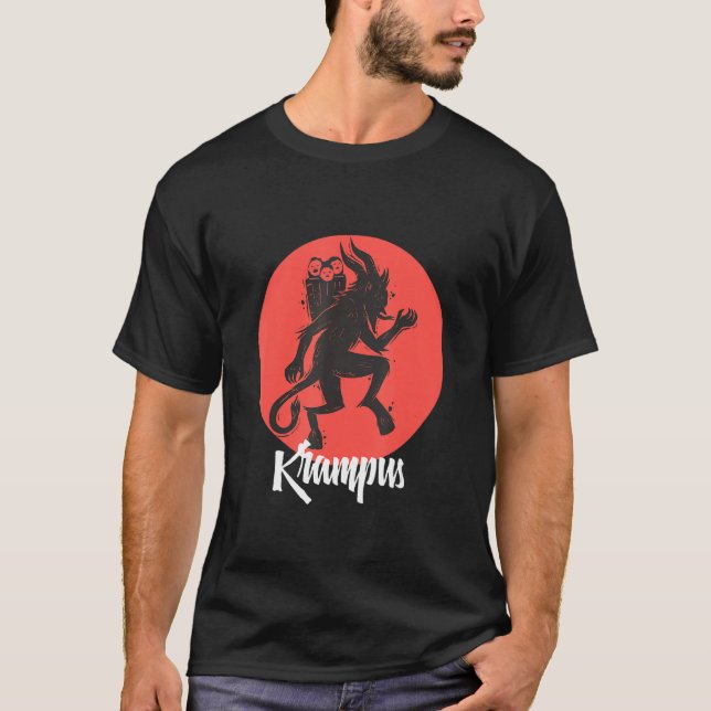 Camiseta Feliz Gruss Vom Krampus Saudações Do Natal X (Frente)