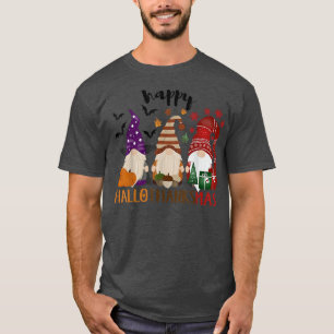 Camiseta Feliz Hallo de Natal de Ação de Graças de Hallowee