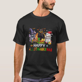Camiseta Feliz Hallo Obrigados Mas Cats