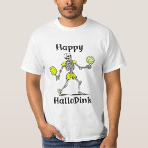 Camiseta Feliz Hallodink   Piada de Halloween e Pickleball