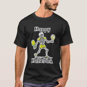 Camiseta Feliz Hallodink   Piada de Halloween e Pickleball