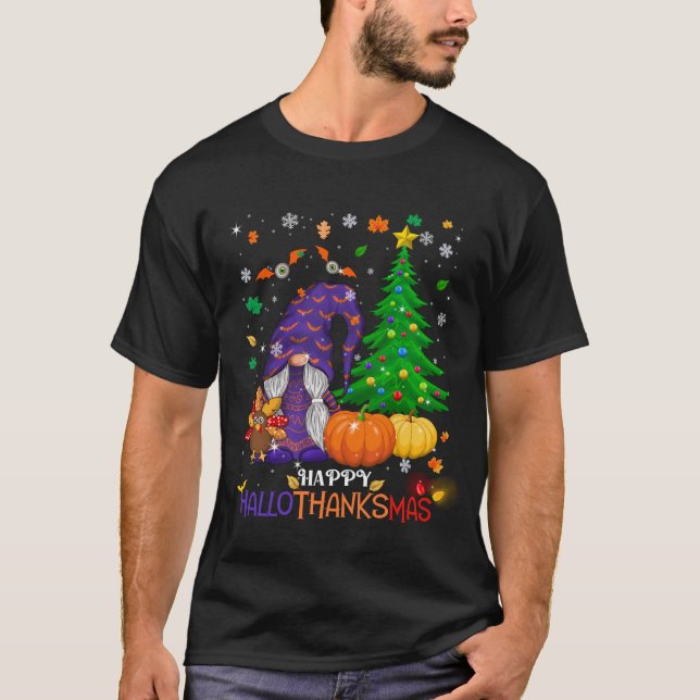 Camiseta Feliz HalloObrigadoMas Gnomos (Frente)