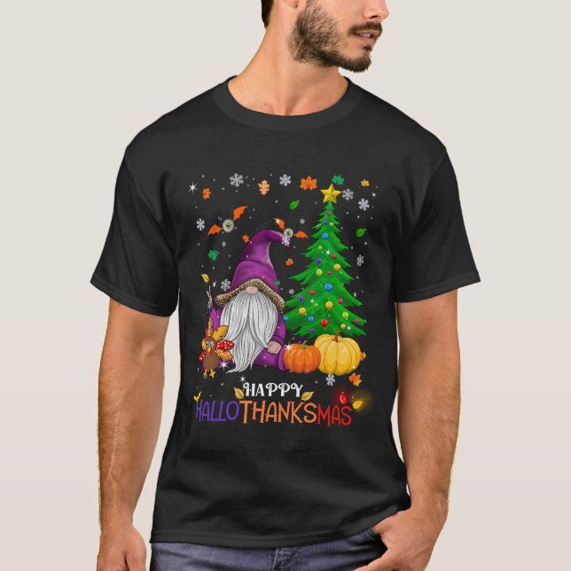 Camiseta Feliz HalloObrigadoMas Gnomos (Frente)