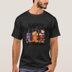 Camiseta Feliz Hallothanksmas Café Pumpkin Spice Sno