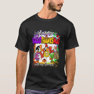 Camiseta Feliz Hallothanksmas com meus nômadas amam boneca