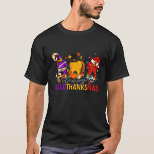 Camiseta Feliz Hallothanksmas Dentes Dentista Higienista De