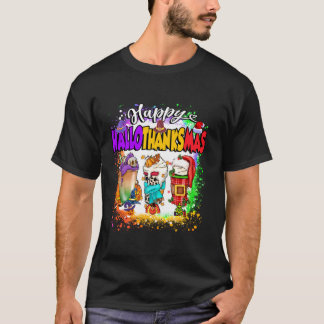 Camiseta Feliz Hallothanksmas Pumpkin Spice Latte Halloween