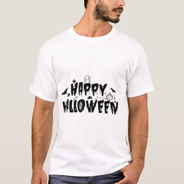 Camiseta Feliz Halloween (Frente)